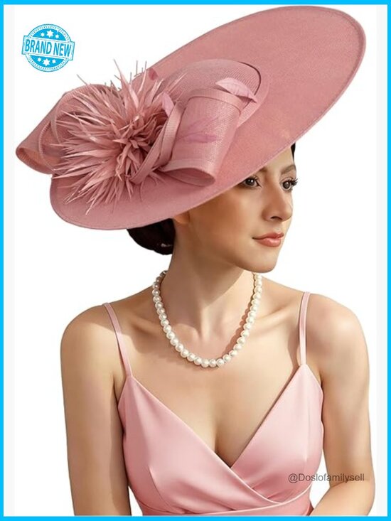 Elegant Flower Mesh Feathers Fascinator Hat Derby Wedding Bride Headband Party